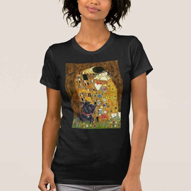 Scottish Terrier 6 - Kiss T-shirt (Framsida)
