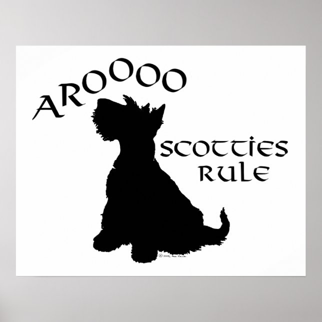 Scottish Terrier Affisch (Framsidan)