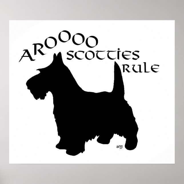 Scottish Terrier Affisch (Framsidan)