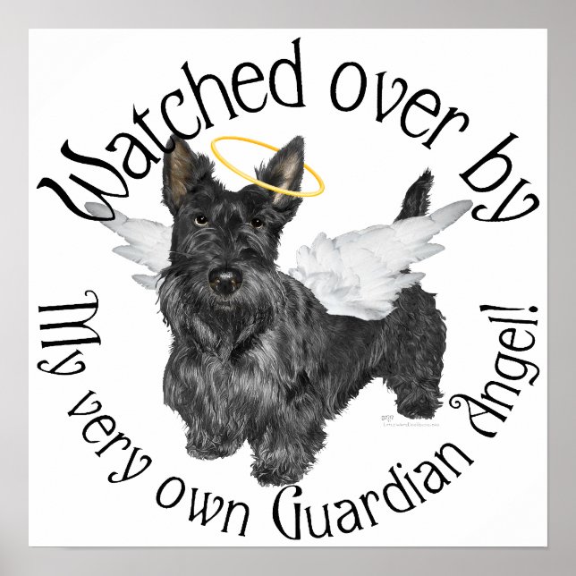 Scottish Terrier Änglar Poster (Framsidan)