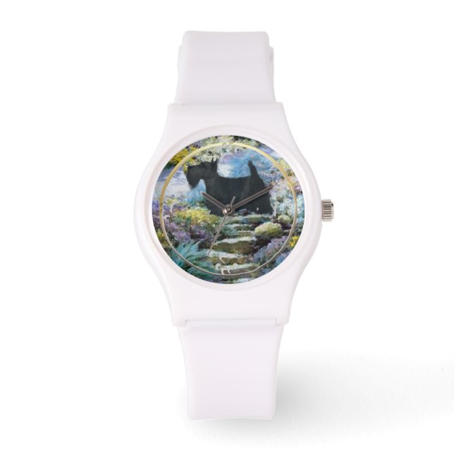 Scottish Terrier Art Gifts Armbandsur (Framsida)
