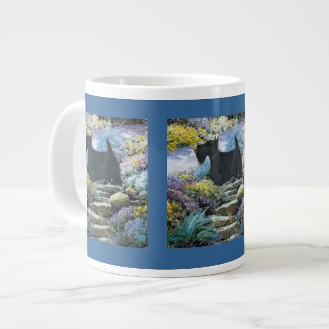 Scottish Terrier Art Gifts Jumbo Mugg (Framsida vänster)