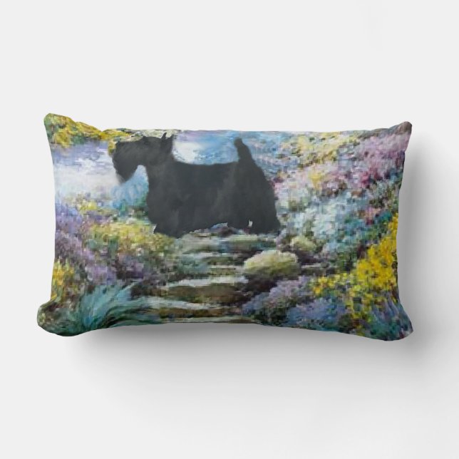Scottish Terrier Art Gifts Lumbarkudde (Framsida)
