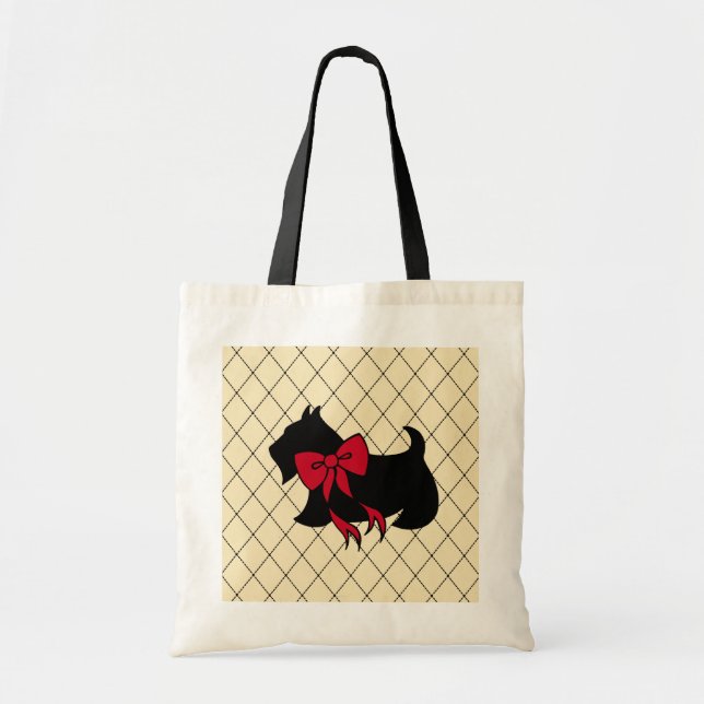 Scottish Terrier Bag Tygkasse (Framsidan)