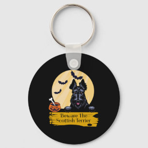 Scottish Terrier Beware the Scottish Terrier Hallo Nyckelring