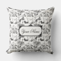 SCOTTISH Terrier Black Toile med eget namn