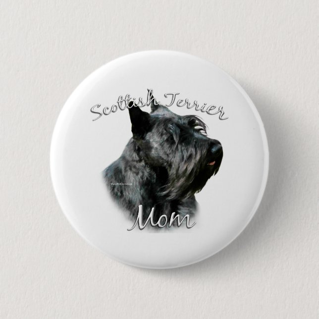 Scottish Terrier (blk) Mamma 2 Knapp (Framsida)
