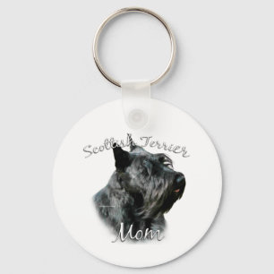Scottish Terrier (blk) Mamma 2 Nyckelring