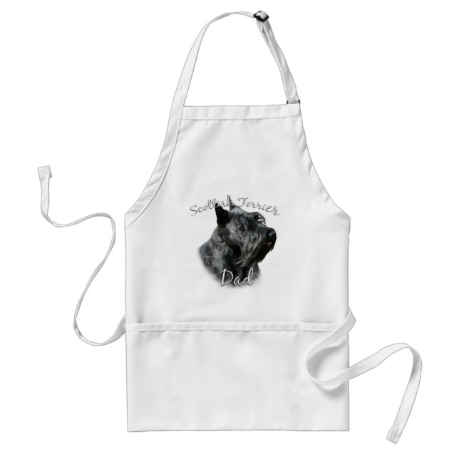 Scottish Terrier (blk) Pappa 2 Förkläde (Framsidan)