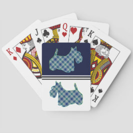 Scottish Terrier Blue Play Casinokort