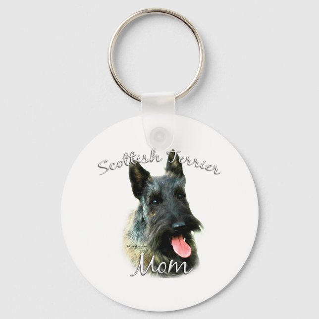 Scottish Terrier (brindle) Mamma 2 Nyckelring (Framsida)