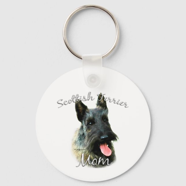 Scottish Terrier (brindle) Mamma 2 Nyckelring (Framsida)