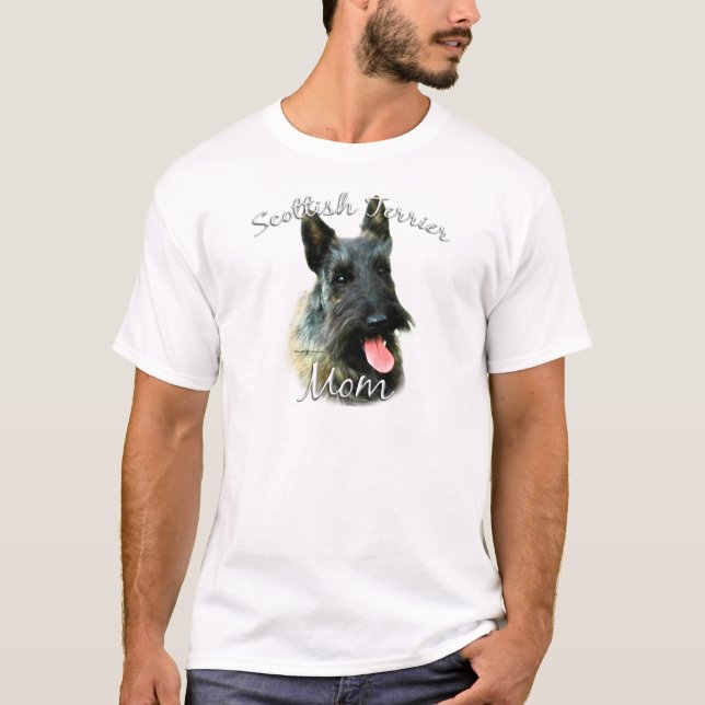 Scottish Terrier (brindle) Mamma 2 T Shirt (Framsida)