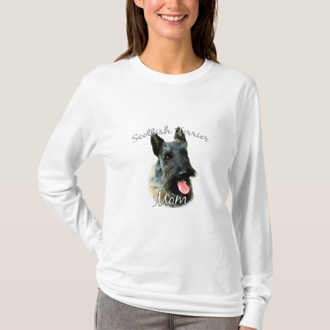 Scottish Terrier (brindle) Mamma 2 T Shirt (Framsida)