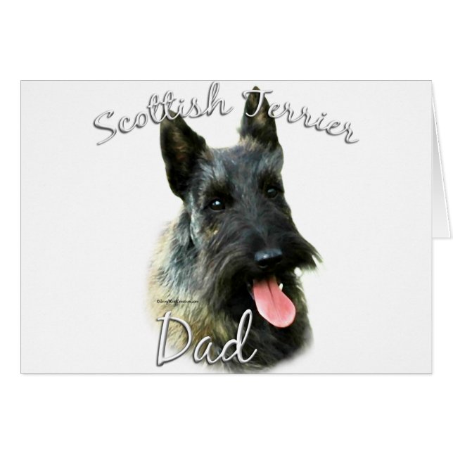 Scottish Terrier (brindle) Pappa 2 Hälsningskort (Framsidan Horizontal)