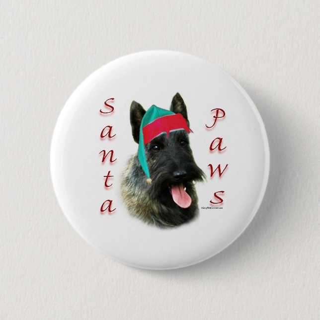 Scottish Terrier (brindle) Santa Tassar Knapp (Framsida)