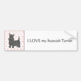 Scottish Terrier Bumper Sticker Bildekal