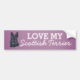 Scottish Terrier Bumper Sticker Bildekal