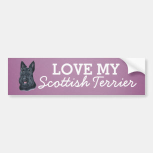 Scottish Terrier Bumper Sticker Bildekal