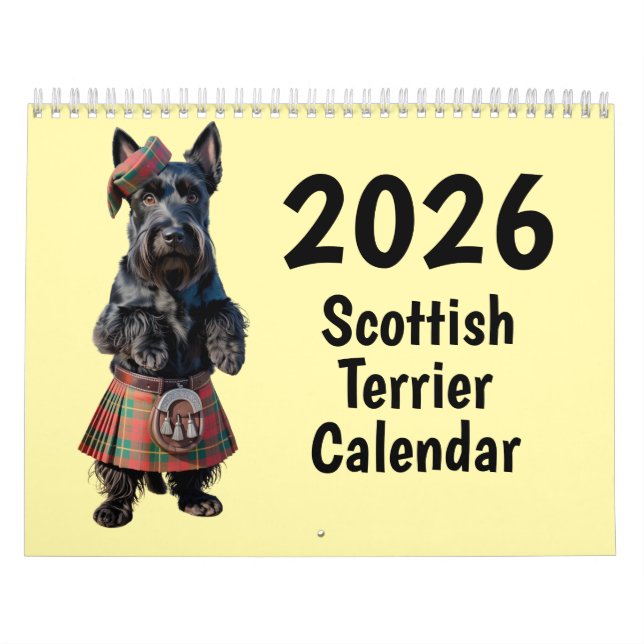 Scottish Terrier Calendar Kalender (Omslag)