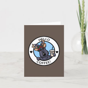 Scottish Terrier Coffee Älskare-julkort Tack Kort