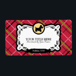 Scottish Terrier Gift Labels Fraktsedel<br><div class="desc">kärlek av skurkar med dessa söta och anpassade artiklar. Lägg till ditt eget meddelande i många färg.</div>