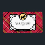 Scottish Terrier Gift Labels Fraktsedel<br><div class="desc">kärlek av skurkar med dessa söta och anpassade artiklar. Lägg till ditt eget meddelande i många färg.</div>