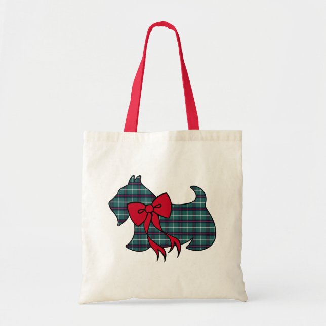 Scottish Terrier Gift Tote Bag Tygkasse (Framsidan)