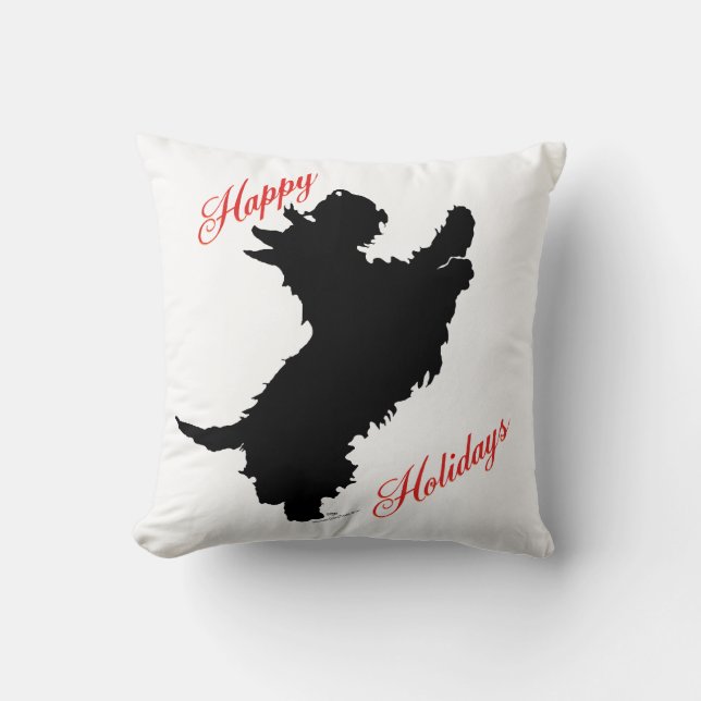 Scottish Terrier Glad helg Kudde (Framsida)