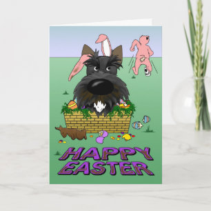 Scottish Terrier Glad påsk Card Helgkort