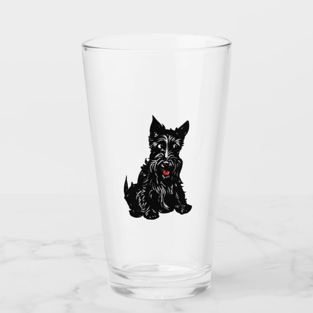 Scottish Terrier Glaskopp (Framsida)