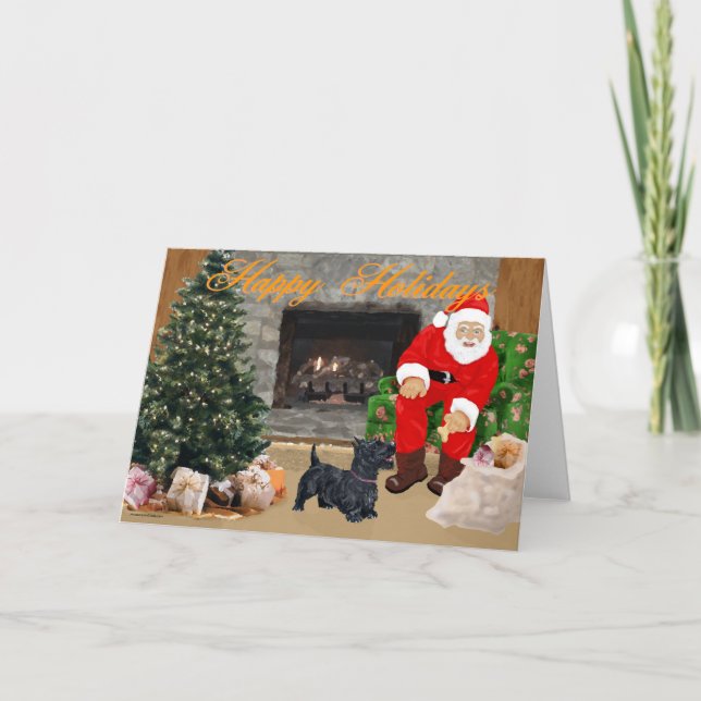 Scottish Terrier Greeting Card Kort (Framsida)
