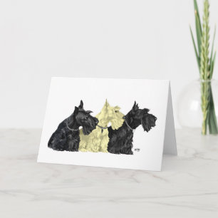 Scottish Terrier Greeting Card Kort