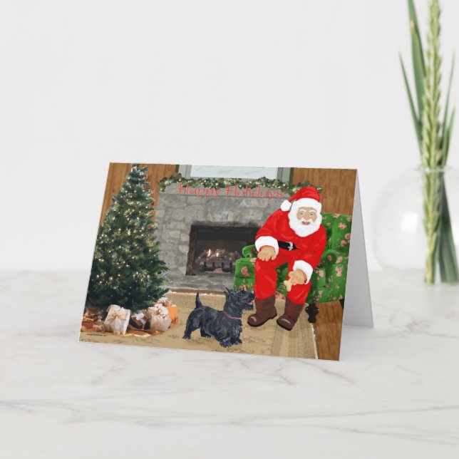 Scottish Terrier Greeting Card Kort (Framsida)