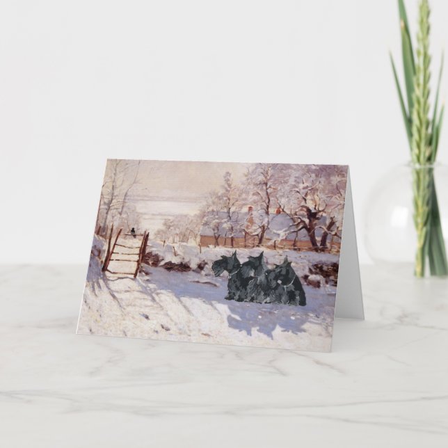 Scottish Terrier Greeting Card Kort (Framsida)