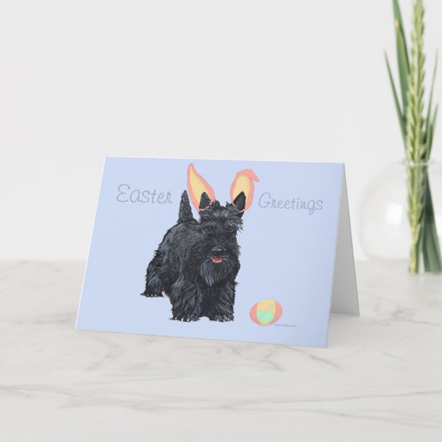 Scottish Terrier Greeting Card Kort (Framsida)