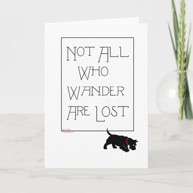 Scottish Terrier Greeting Card Kort (Framsida)