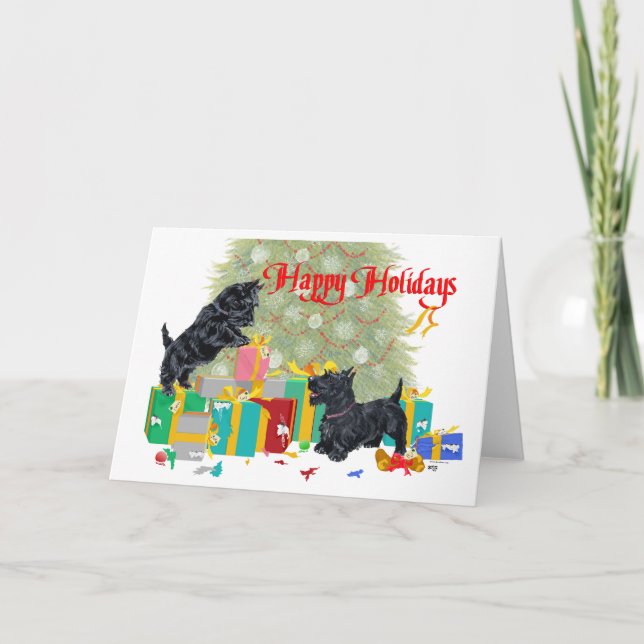 Scottish Terrier Greeting Card Kort (Framsida)