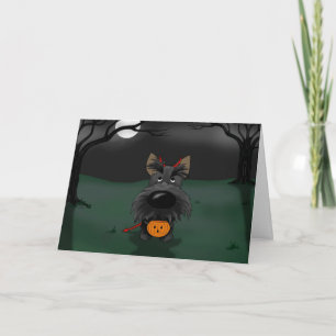 Scottish Terrier Halloween Kort