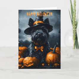 Scottish Terrier Halloween Kort