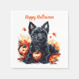 Scottish Terrier Halloween Pappersservett