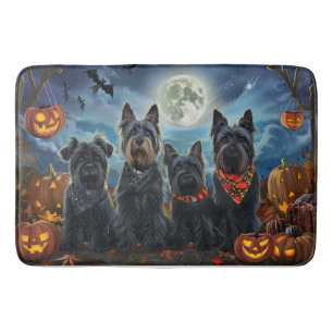 Scottish Terrier Halloween Spooky Badrumsmatta