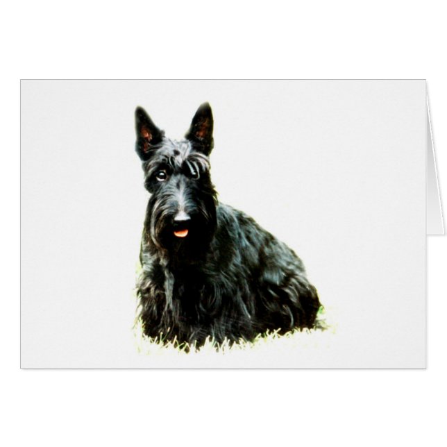 Scottish Terrier Hälsningskort (Framsidan Horizontal)