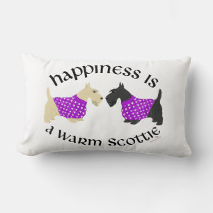 Scottish Terrier Happiness Pillow Lumbarkudde