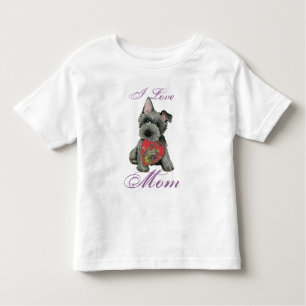 Scottish Terrier Heart Mamma Småbarn T-shirt
