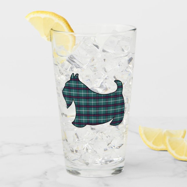 Scottish Terrier Helgdag Glass Tumbler Glaskopp (Framsida Ice)