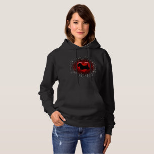 Scottish Terrier, hjärta, silhuette, snö, rött T Shirt