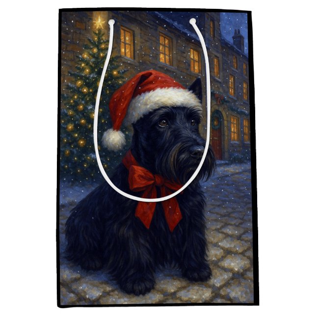 Scottish Terrier Holiday Card (Framsidan)