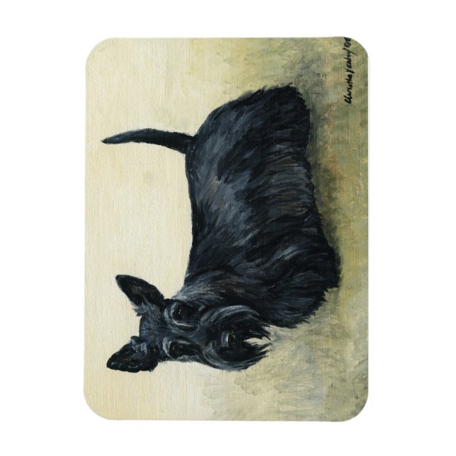 Scottish Terrier Hund Art Magnet (Vertikal)