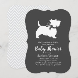 Scottish Terrier Hund Baby Shower Gender Neutral Inbjudningar